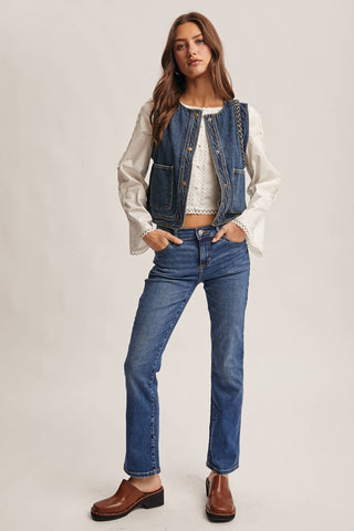 Livin' On A Prayer Denim Vest