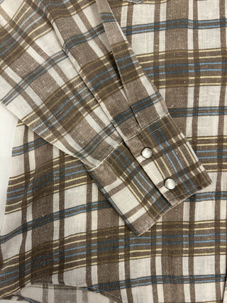Vintage Men’s Snap Up Shirt Size Large