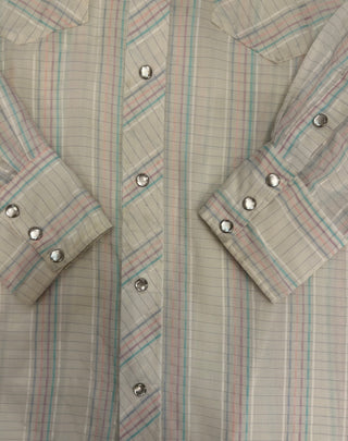 Vintage Men’s H Bar C Ranchwear Snap Up Shirt Size Large