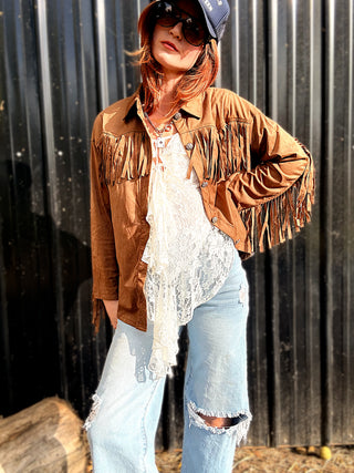 Wish You Didn't Know Fringe Shacket