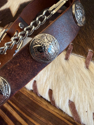 Chief Buffalo Nickel Boot Harness Chain
