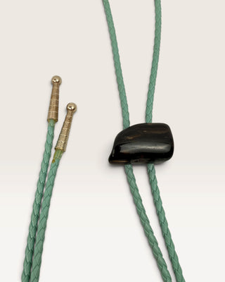 Vintage Petrified Wood Bolo Tie