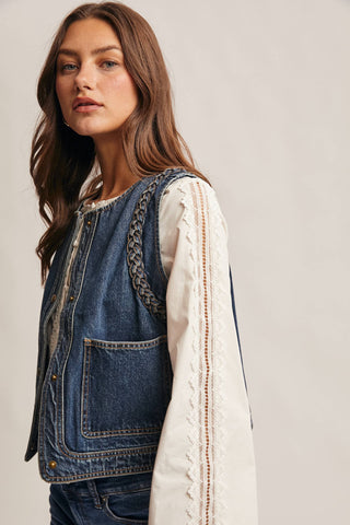 Livin' On A Prayer Denim Vest