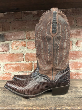 JB Dillon Snakeskin Men’s Cowboy Boots Size 10
