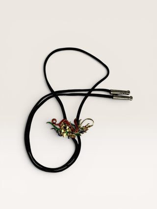 Gold Abstract Vintage Bolo Tie