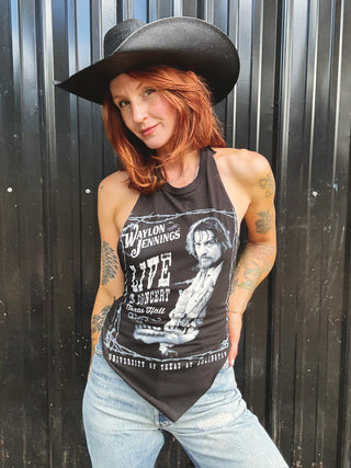 Chop Shop Waylon Jennings Live in Concert Halter Top