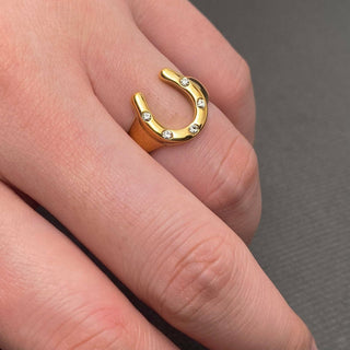 Choosing Texas Horseshoe Ring