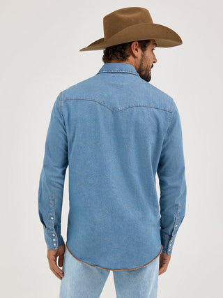Mens Authentic Indigo Cowboy Cut® Work Shirt