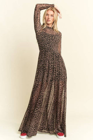 Mayhem Long Sleeve Mesh Dress