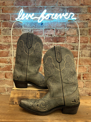 Rockin Country Men’s Cowboy Boots Size 9.5/Women’s size 11