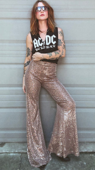 Dolly Sequin Bell Bottoms