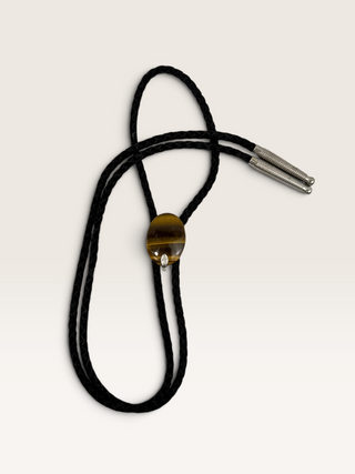 Tiger's Eye Pendant Bolo Tie