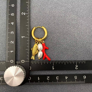 18k Gold Fisherman's Wife Huggies