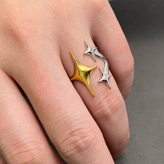 18k Twinkle Two Tone Ring