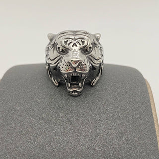 Eye Of The Tiger Biker Ring