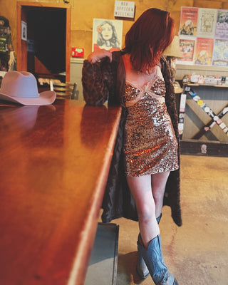 1979 Sequin Ultra Mini Dress