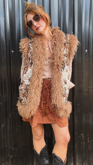 Desert Daisy Jacquard Vest
