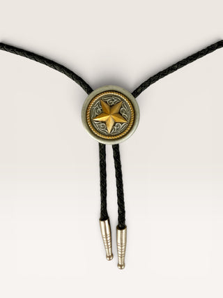Vintage Western Gold Star Bolo Tie