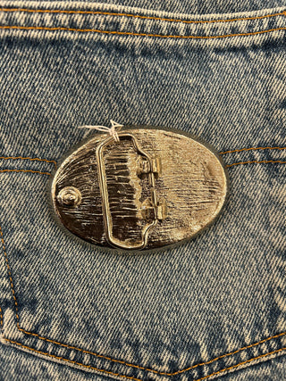 Silver Plate Belt Buckle