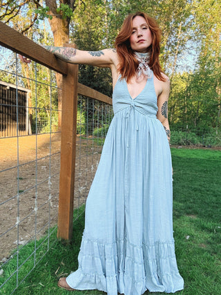 Sunday Halter Maxi Dress