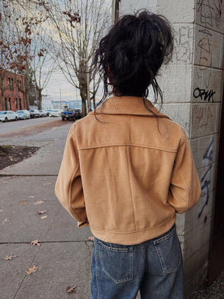 Hayden Brushed Crop Trucker Jacket