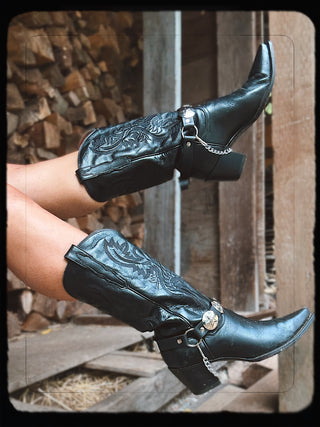 Star Concho Boot Harness Chain