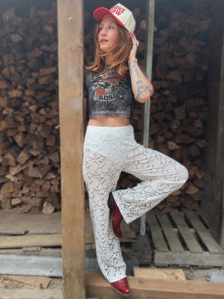 Stop and Stare Lace Pants