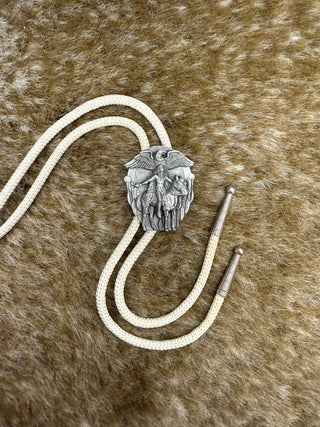 Horse and Eagle Bolo Tie