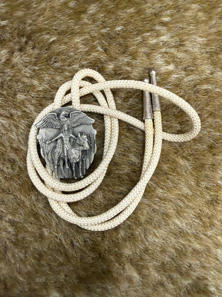 Horse and Eagle Bolo Tie