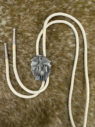 Horse and Eagle Bolo Tie