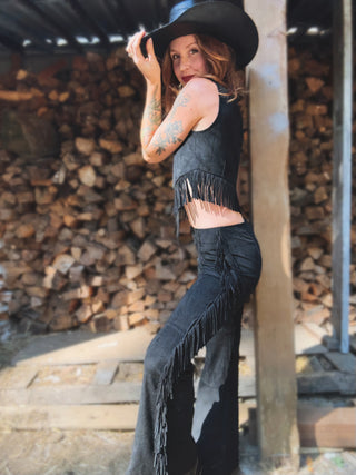 I Never Lie Fringe Pants