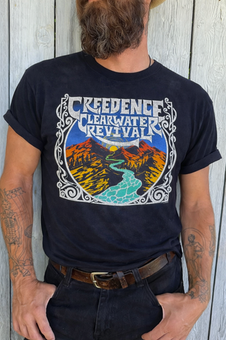 Creedence Clearwater Revival Mountains and River Tee - Green River