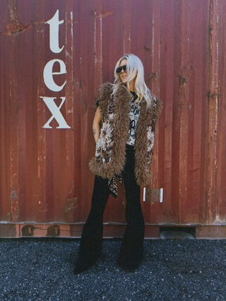 Desert Daisy Jacquard Vest