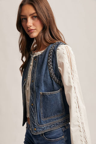 Livin' On A Prayer Denim Vest