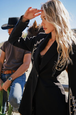 Shania Embroidered Blazer
