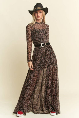 Mayhem Long Sleeve Mesh Dress